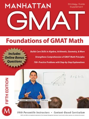 cover image of Foundations of GMAT Math